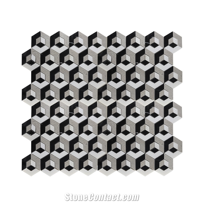 For Interior Wall Decoration 3d Blend Mixed Mosaic