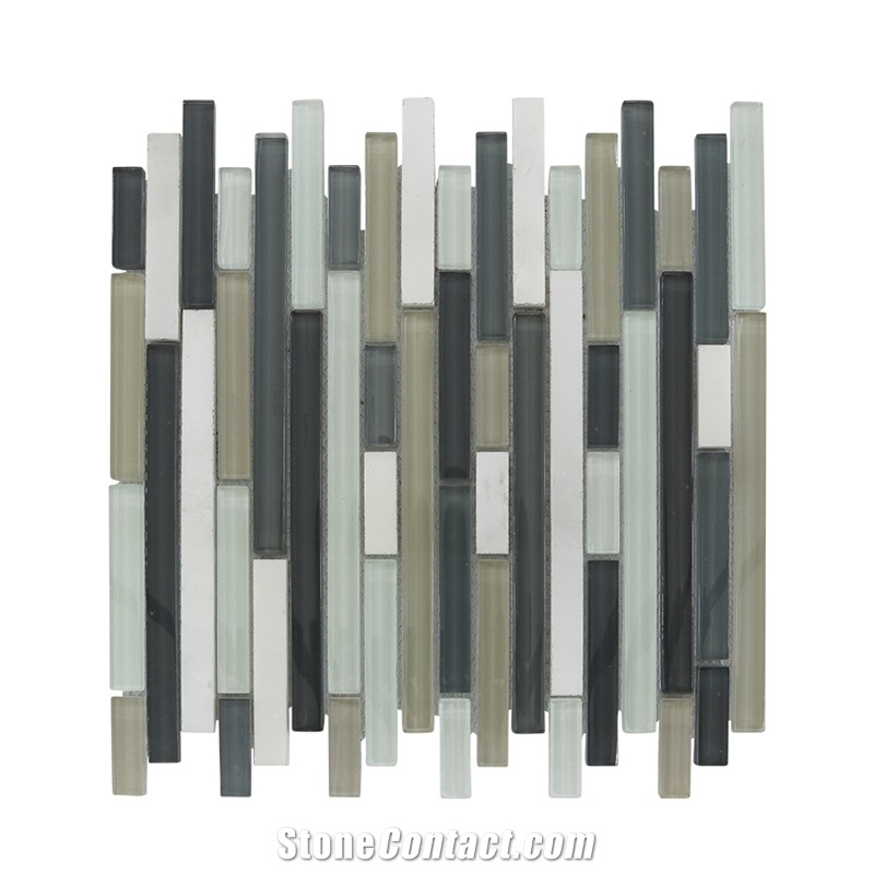 Kitchen Backsplash Mixed Color Marble Mosaic
