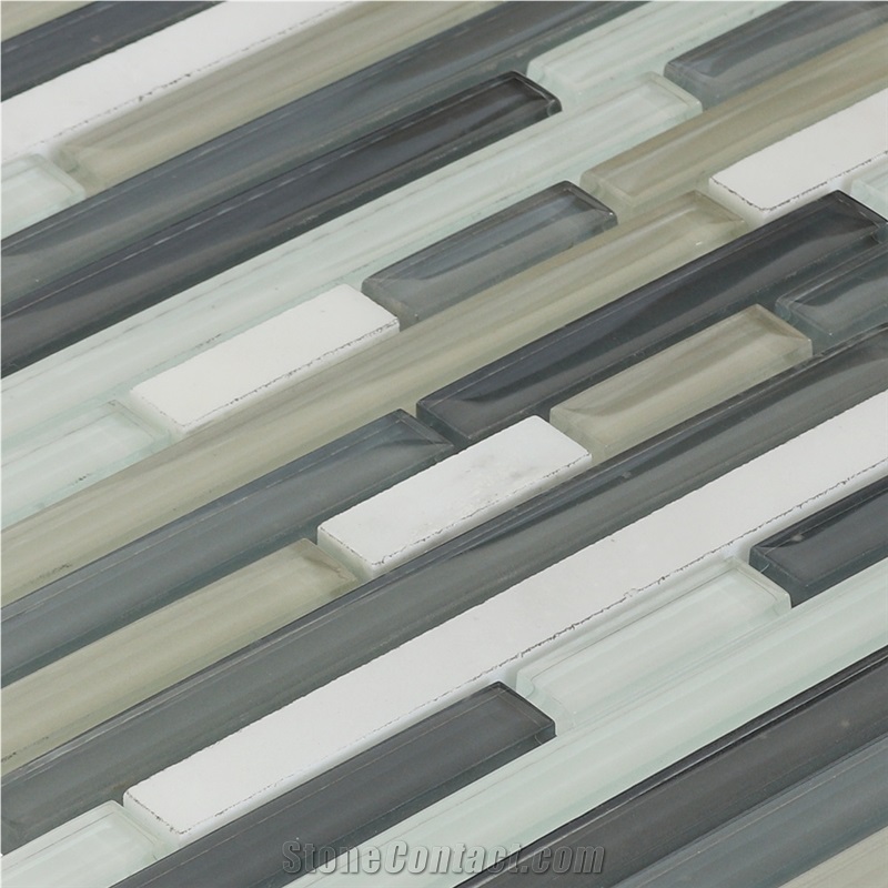 Kitchen Backsplash Mixed Color Marble Mosaic