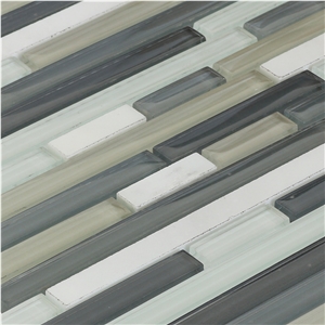Kitchen Backsplash Mixed Color Marble Mosaic