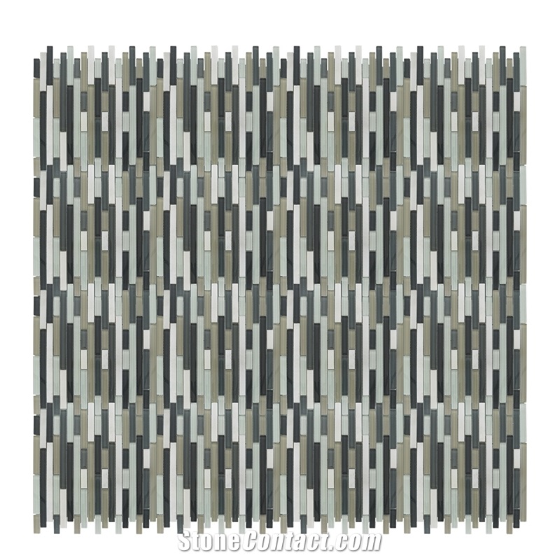 Kitchen Backsplash Mixed Color Marble Mosaic