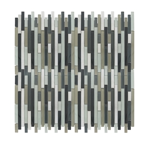 Kitchen Backsplash Mixed Color Marble Mosaic