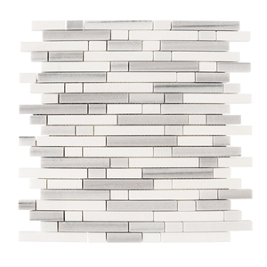 Marmara Rectangle Blend Linear Marble Mosaic Tile