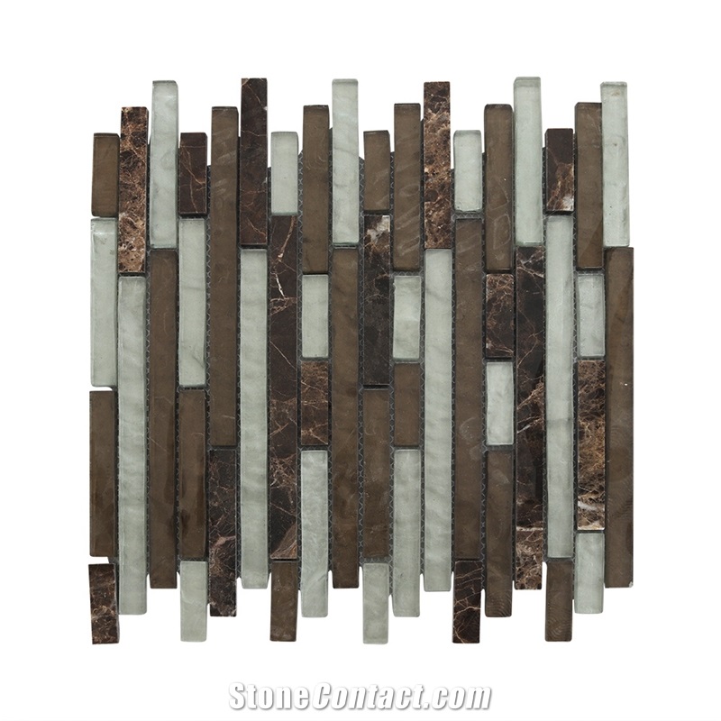 Mixed Color 3d Marble Mosaic Floor Tile