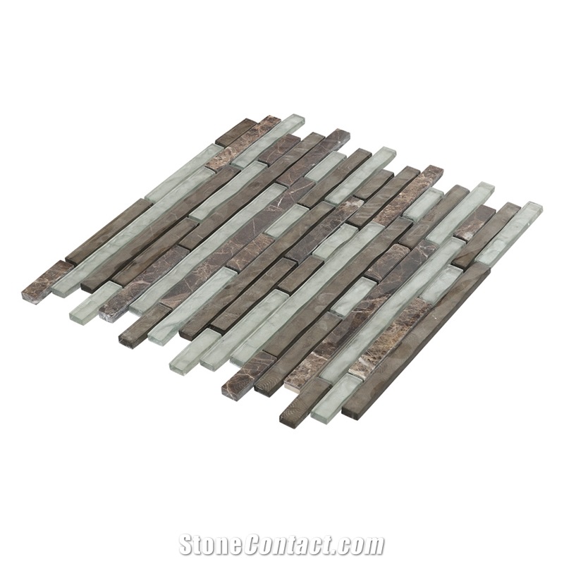 Mixed Color 3d Marble Mosaic Floor Tile