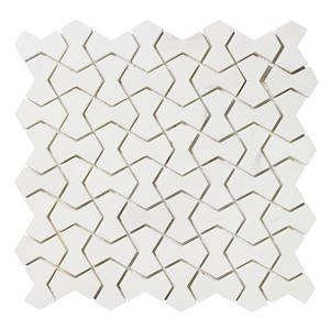 Professional Dumbbell Polygon Shape Dolomiti Mosaic