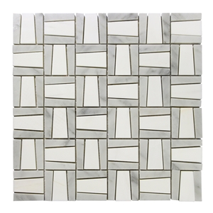 Swastika Pattern Dolomiti White Mosaic