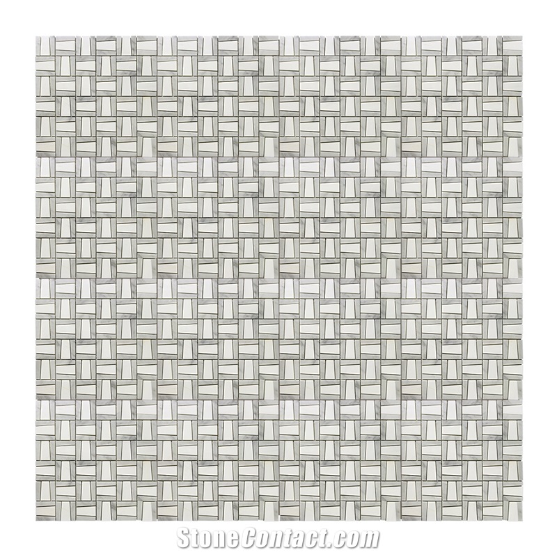 Swastika Pattern Dolomiti White Mosaic