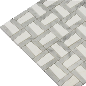 Swastika Pattern Dolomiti White Mosaic