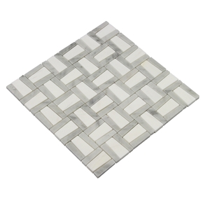 Swastika Pattern Dolomiti White Mosaic