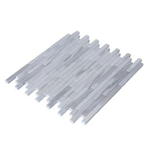 Wall Backsplash Dolomiti Linear Marble Mosaic Tile