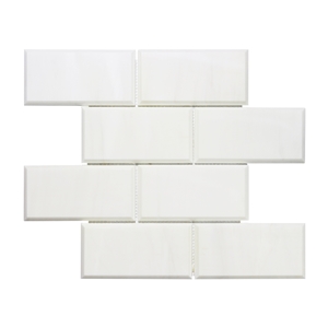 Wall Floor Brick with Bevel Marble Mosaic Tile Wall Floor Brick with Bevel Marble Mosaic Tile