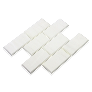 Wall Floor Brick with Bevel Marble Mosaic Tile