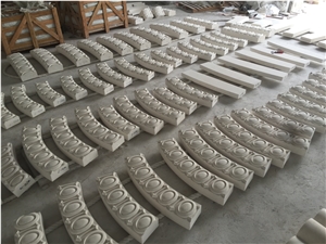 Engravings Reliefs Decoration White Limestone