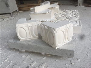 Engravings Reliefs Decoration White Limestone