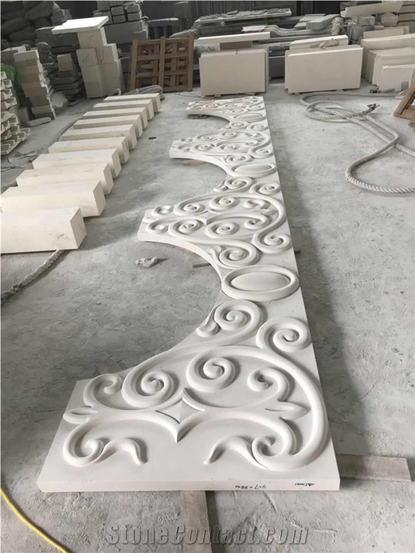 Engravings Reliefs White Sandstone Marble Carved