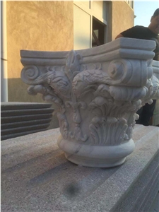 White Marble Capital Dolphin Customize Dimension