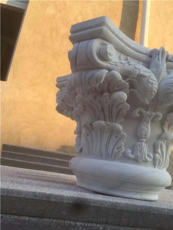 White Marble Capital Dolphin Customize Dimension