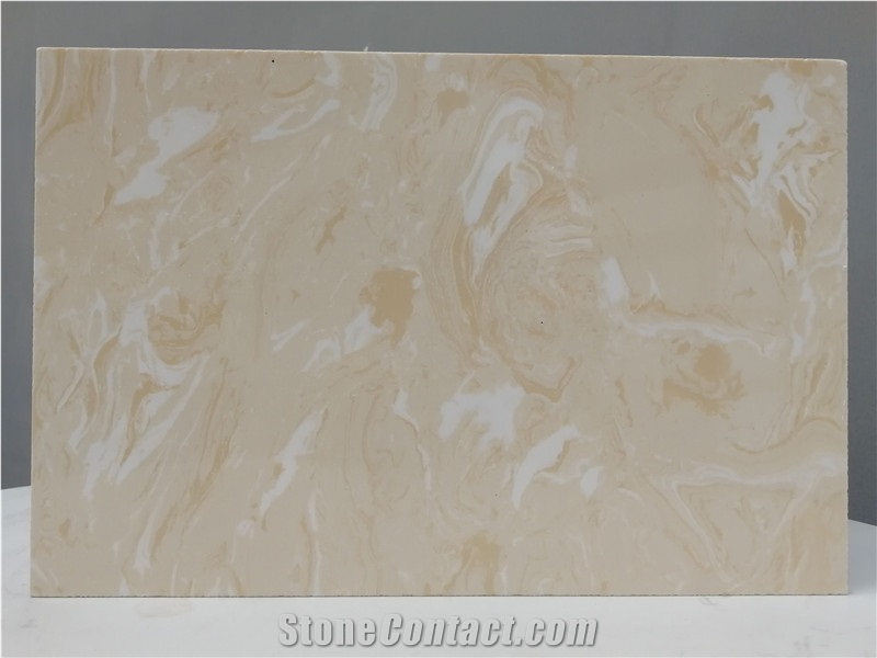 Beige Flower Artificial Marble