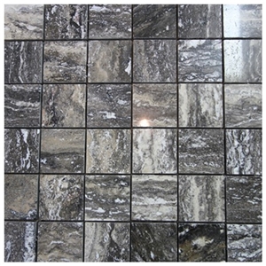 Grey Polished Travertine Mosaic Grey Polished Travertine Mosaic