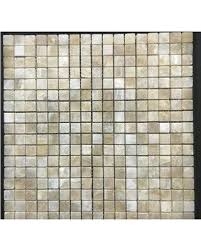 Pompeya Onyx Natural Stone Mosaic Tile in Beige