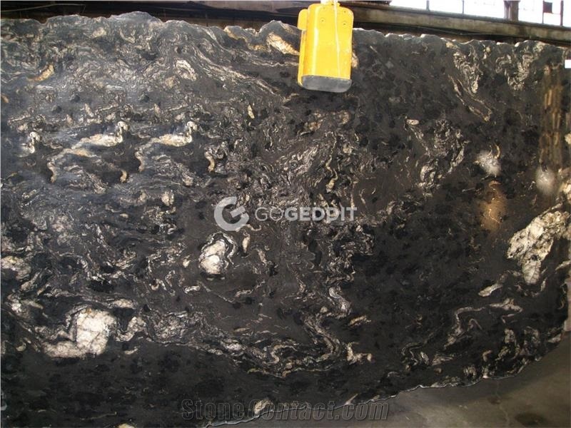Black Cosmic Brazil Titanium Granite Slabs & Tiles