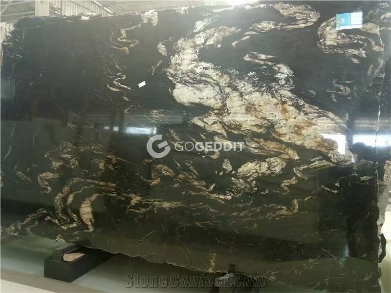 Black Cosmic Brazil Titanium Granite Slabs & Tiles