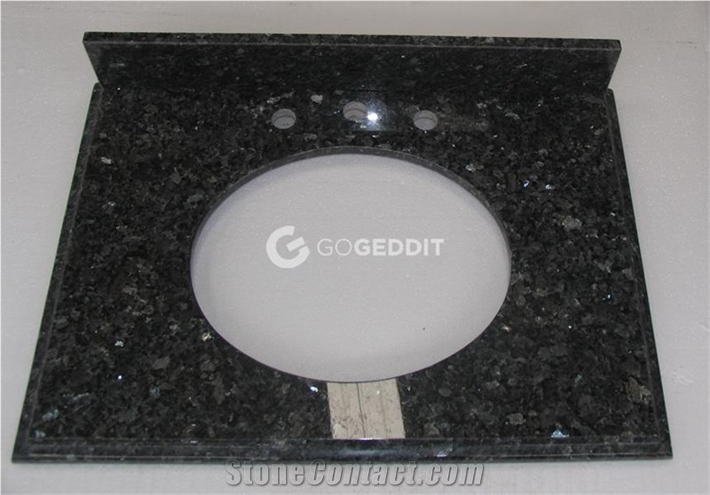 Blue Pearl Granite Bathroom Countertop for Hotel