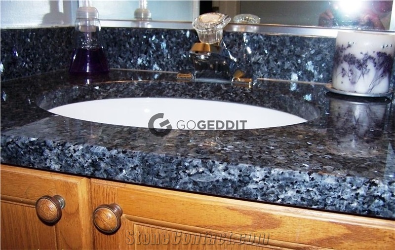 Blue Pearl Granite Bathroom Countertop