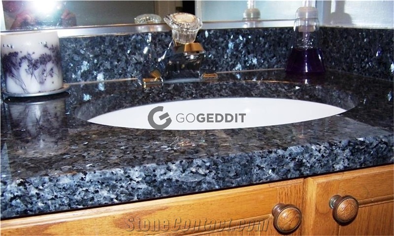 Blue Pearl Granite Bathroom Countertop