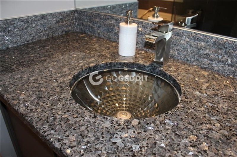 Blue Pearl Granite Custom Vanity Top
