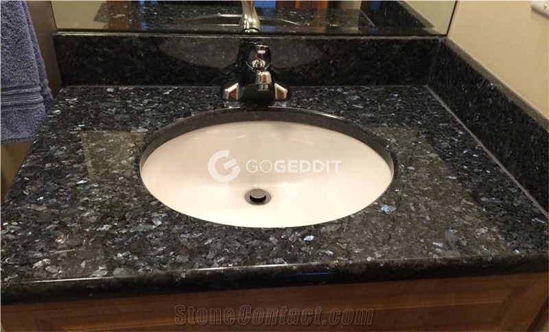 Blue Pearl Granite Custom Vanity Top