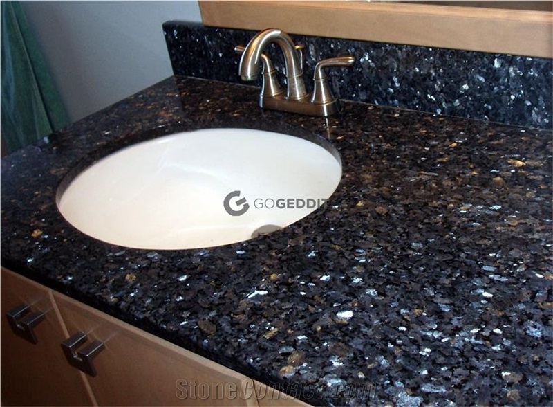 Blue Pearl Granite Custom Vanity Top