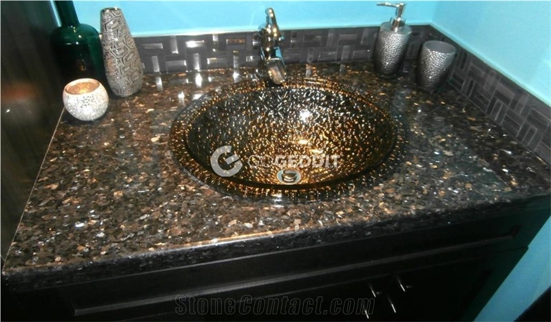 Blue Pearl Granite Custom Vanity Top