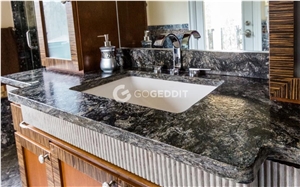 Brazil Black Cosmos Granite Bathroom Countertop