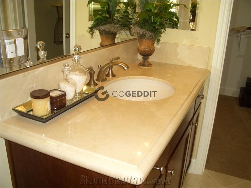 Crema Marfil Marble Bath Top