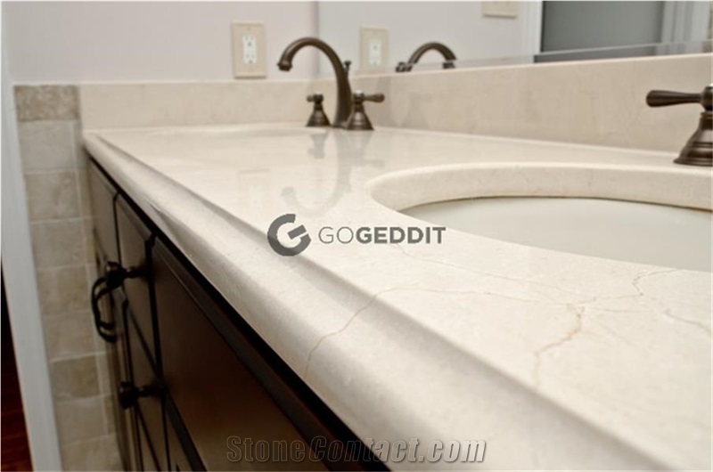 Crema Marfil Marble Bath Top