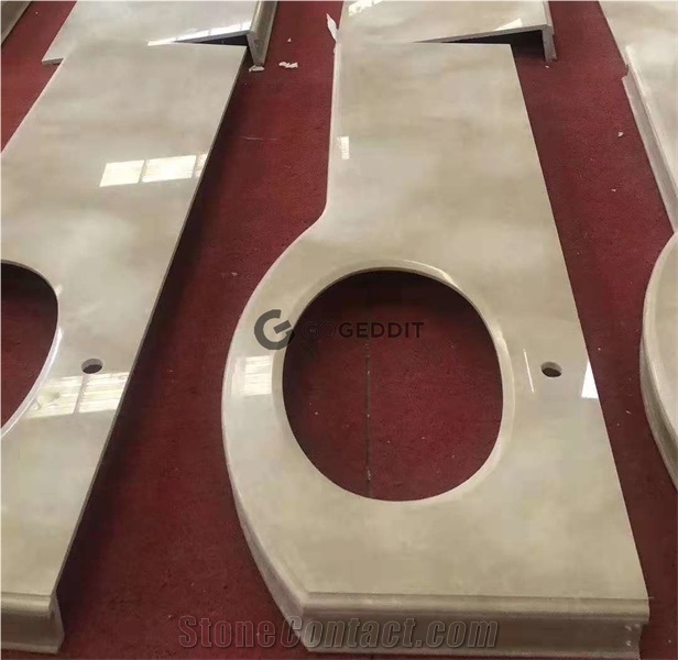 Crema Marfil Marble Custom Vanity Top
