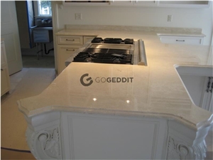 Crema Marfil Marble Kitchen Countertop