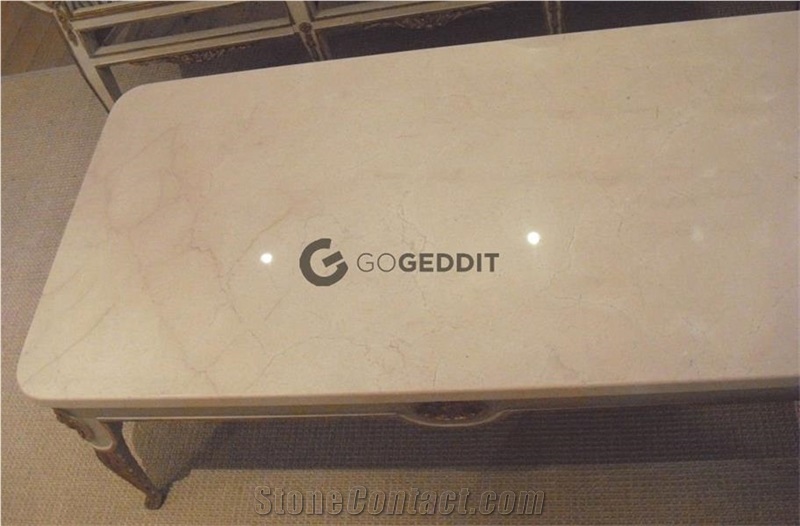 Crema Marfil Marble Restaurant Table Top