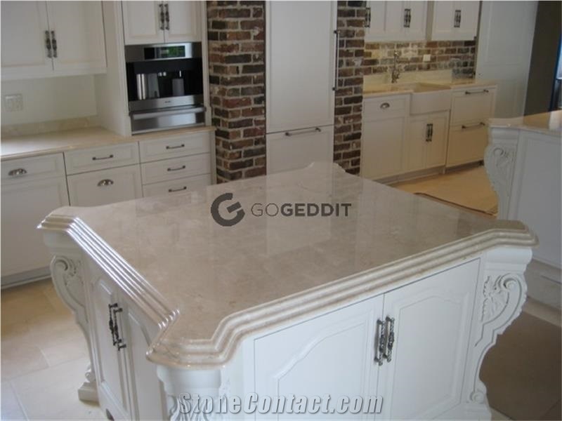Crema Marfil Marble Restaurant Table Top