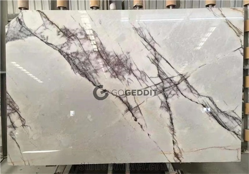 Milas Lilac New York White Marble Bathroom Tiles