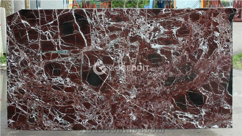 Rosso Levanto Marble Bar Top