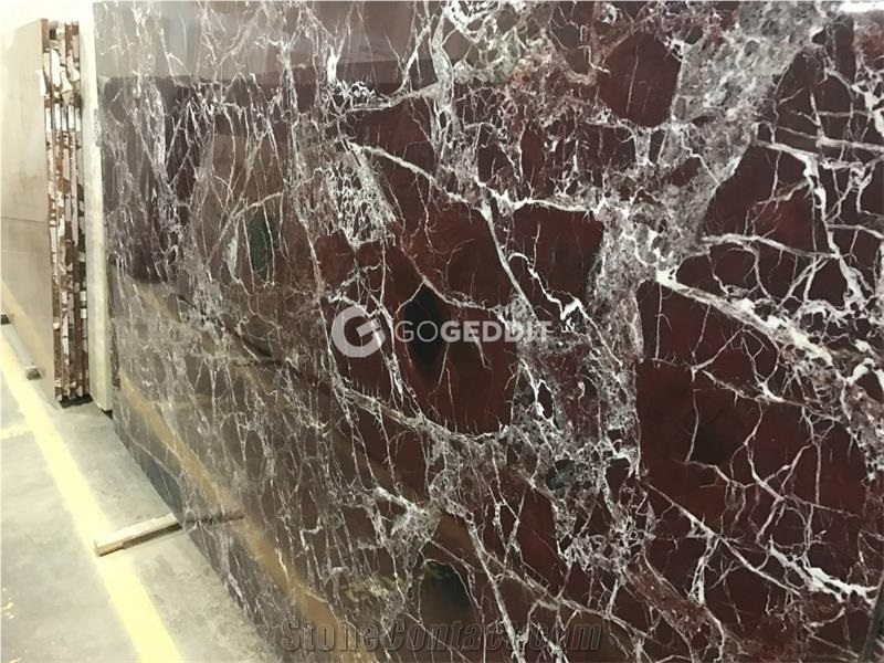 Rosso Levanto Marble Bar Top