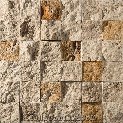 Blasting Travertine Split Mosaic