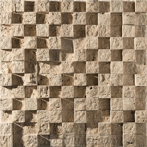 Blasting Travertine Split Mosaic