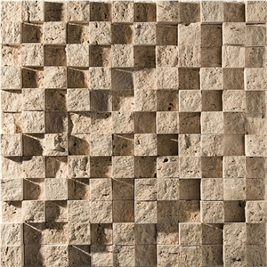 Blasting Travertine Split Mosaic