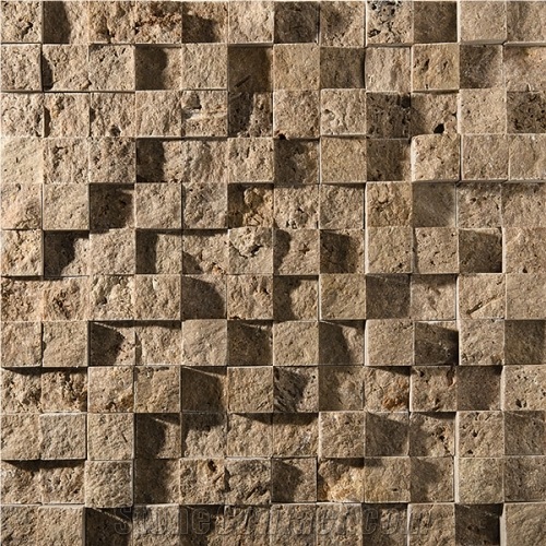 Blasting Travertine Split Mosaic
