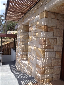 Gold Sandstone Newport Reef Masonry Project