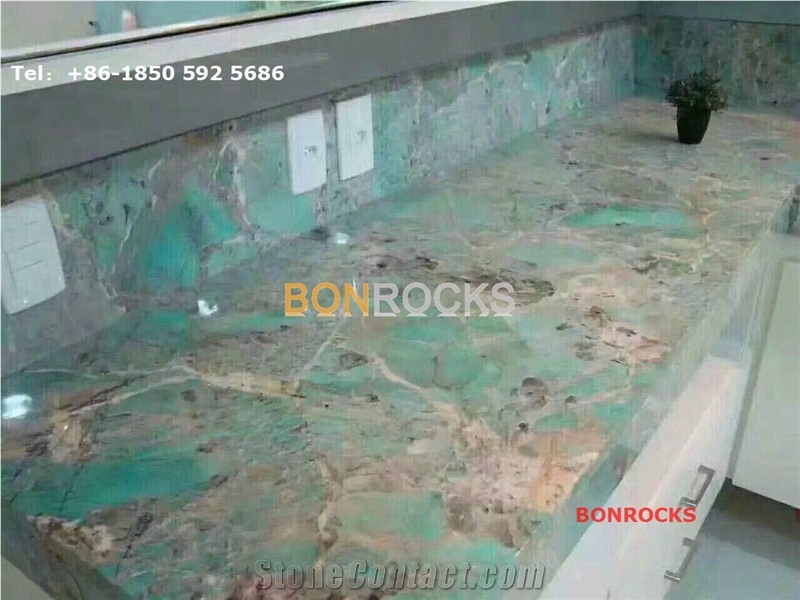 Amazon Green Quartzite Countertops